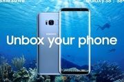 Samsung Galaxy S8 in blauw