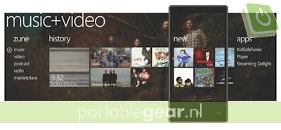Microsoft Windows Phone 7 Series interface