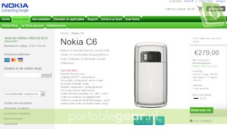 Screenshot Nokia Store