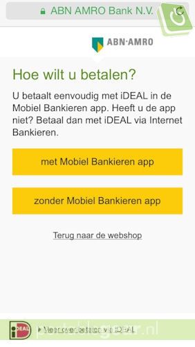 ABN AMRO Mobiel Bankieren App met iDEAL-betalingen