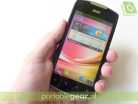 Acer Liquid Glow: 3,7-inch touchscreen