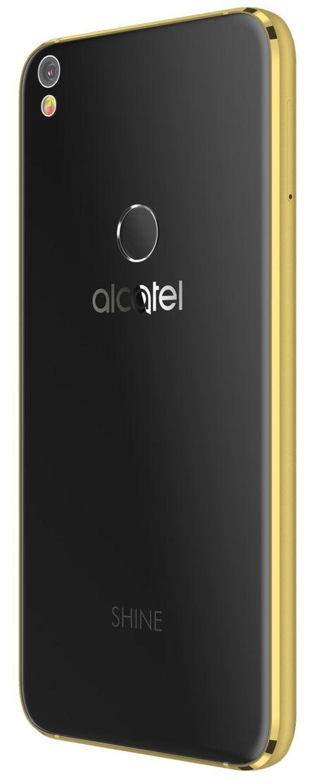Alcatel SHINE LITE Black & Gold - Achterkant
