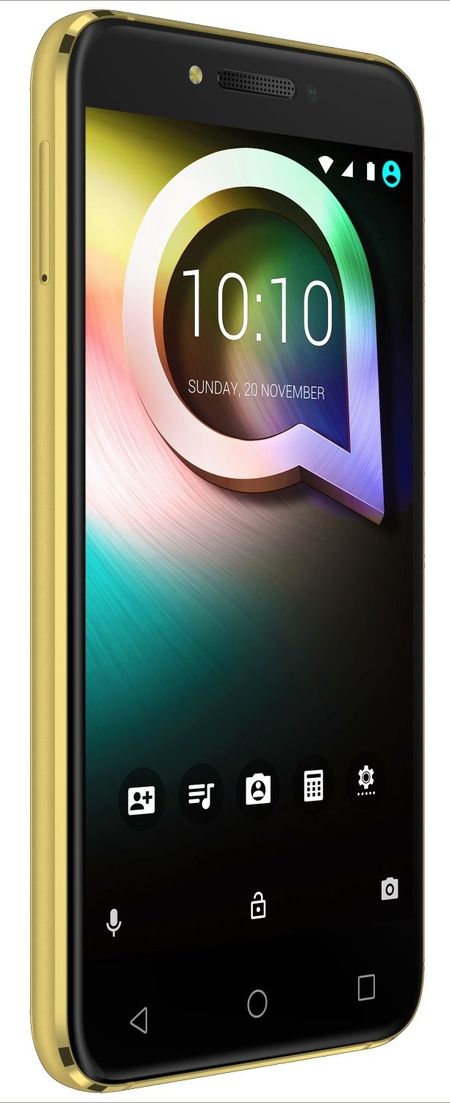 Alcatel SHINE LITE Black & Gold - Voorkant
