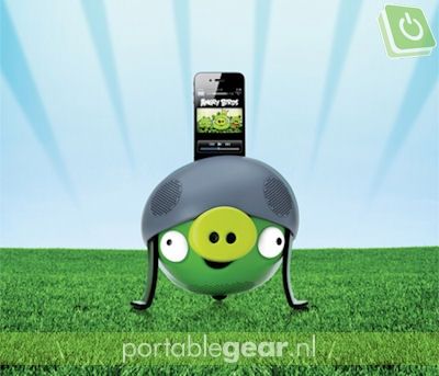 Angry Birds Speaker Helmet Pig speaker dock voor iPhone