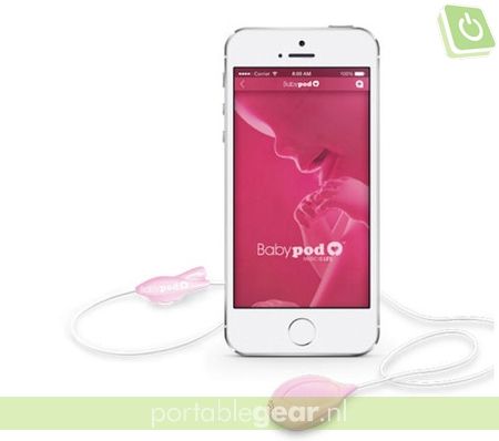 iPhone met Babypod vaginale mini-MP3-speaker
