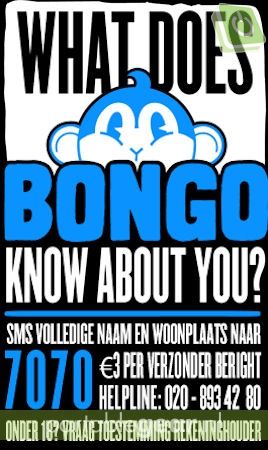 Bongo: drie euro per sms