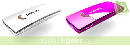 Duracell: Oplaadbare Mobiele Oplader: wit, roze of zwart
