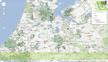 Google Maps Fietsroutes voor Nederland en Belgi
