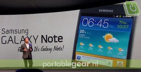 Samsung Galaxy Note presentatie in Londen

