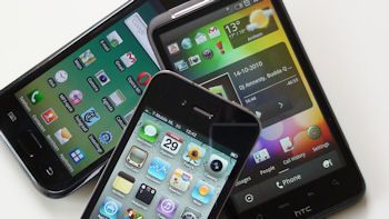 iPhone 4, Desire HD en Galaxy S
