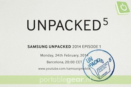 Uitnodiging voor Samsung Galaxy S5 presentatie

