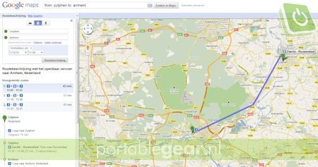 Google Transit in Nederland
Google Transit in Nederland