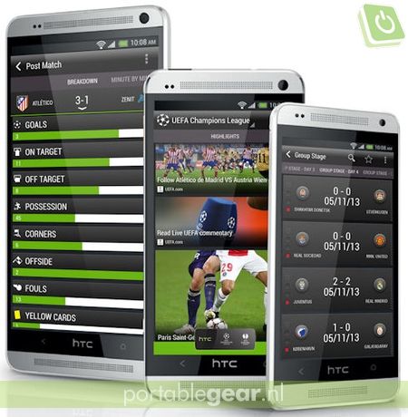 HTC FootballFeed app 
