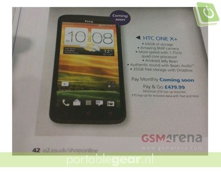 HTC One X+ (via GSM Arena)