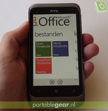 HTC Radar: Office Mobile