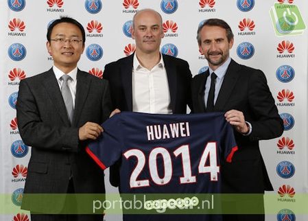 Huawei: shirtsponsor van Paris Saint Germain