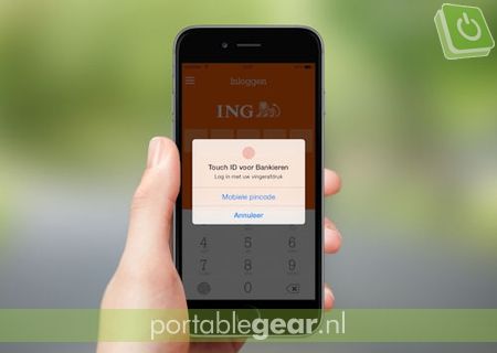 ING Mobiel Bankieren App met Touch ID-vingerafdrukherkenning