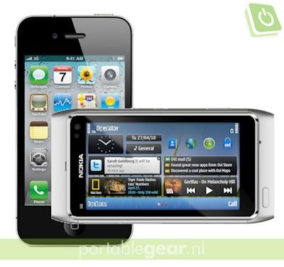 iPhone 4 versus Nokia N8
iPhone 4 versus Nokia N8