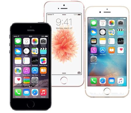 iPhone 5S, iPhone SE en iPhone 6S: verschil 