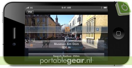 iPhone Navigon app (1.0.8): reality scanner