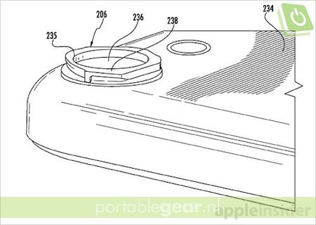 Patent: iPhone met verwisselbare lens (via AppleInsider.com)
