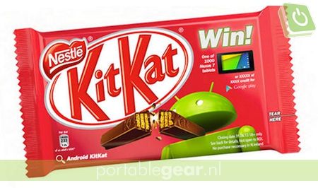 KitKat-reep met Android-logo