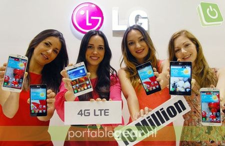 LG verkoopt 10 miljoen 4G/LTE-smartphone
