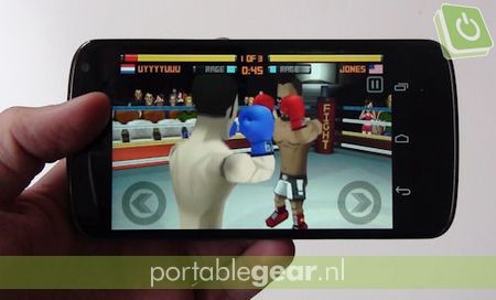 LG Nexus 4: game Punch Hero (niet meegeleverd)