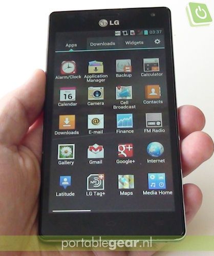 LG Optimus 4X: app-overzicht