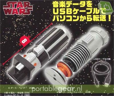 Light Saber Kei mp3-speler
Light Saber Kei mp3-speler