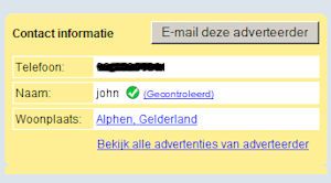 Dubieuze advertenties