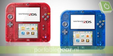 Nintendo 2DS Red & Blue Transparent
