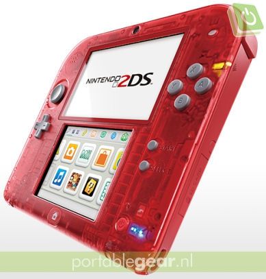 Nintendo 2DS Red Transparent
