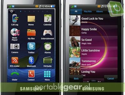Samsung bada OS screenshots