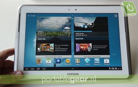 Samsung Galaxy Note 10.1: 10,1-inch touchscreen 