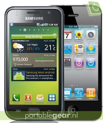 Samsung Galaxy S versus iPhone 4
Samsung Galaxy S versus iPhone 4
