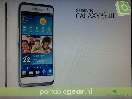 Samsung Galaxy S3 uitgelekt