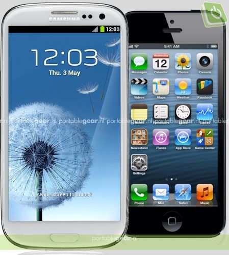 iPhone 5 weer voorbij Samsung Galaxy S3