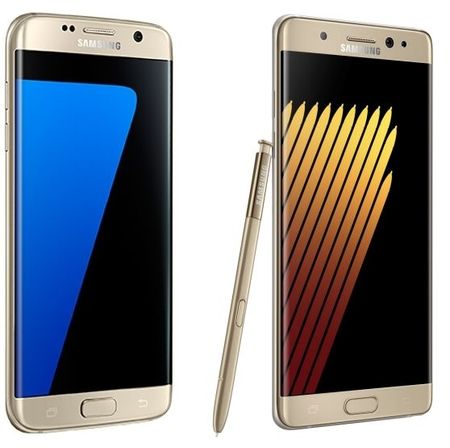 Samsung Galaxy S7 edge en Galaxy Note7