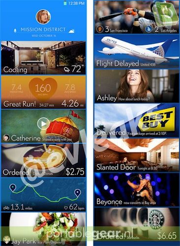 Samsung Magazine UX-interface voor smartphones (via EVLeaks)
