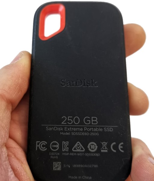 Extreme Portable SSD voorzijde - Degelijke rubberen behuizing