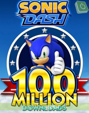 Sonic Dash: 100 miljoen downloads
