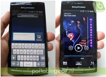 Sony Ericsson Xperia Arc: interface
