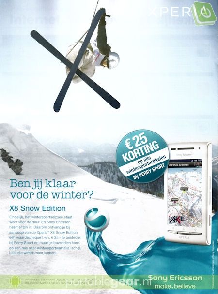 Sony Ericsson XPERIA X8 Snow Edition