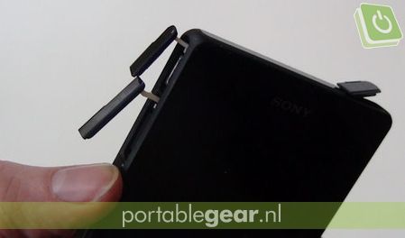 Sony Xperia Z: afgeschermde aansluitingspoorten