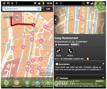 TomTom Places app voor Android (vanaf v2.2)