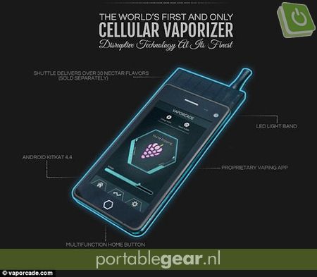 Vaporcade Jupiter: smartphone met ingebouwde e-sigaret
