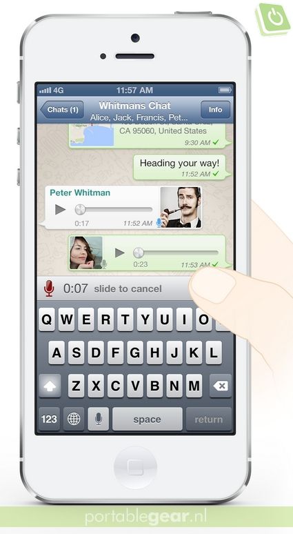 WhatsApp: push-to-talk-functie