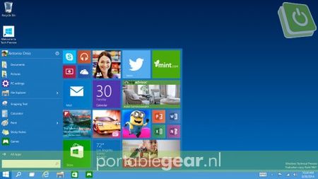 Windows 10: Startmenu en Starttoets