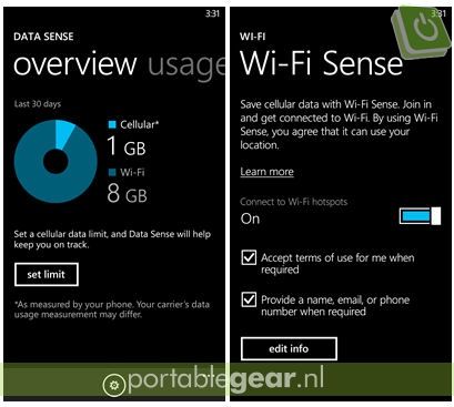 Windows Phone 8.1: Data Sense en WiFi Sense
